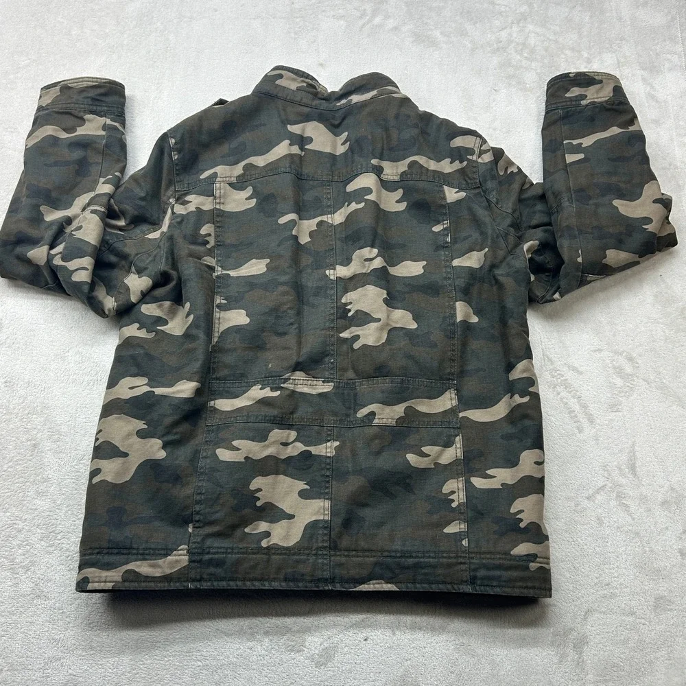 Levi's Field Jacket‎ Mens Medium Camo Sherpa Lined Military Cotton Streetwear